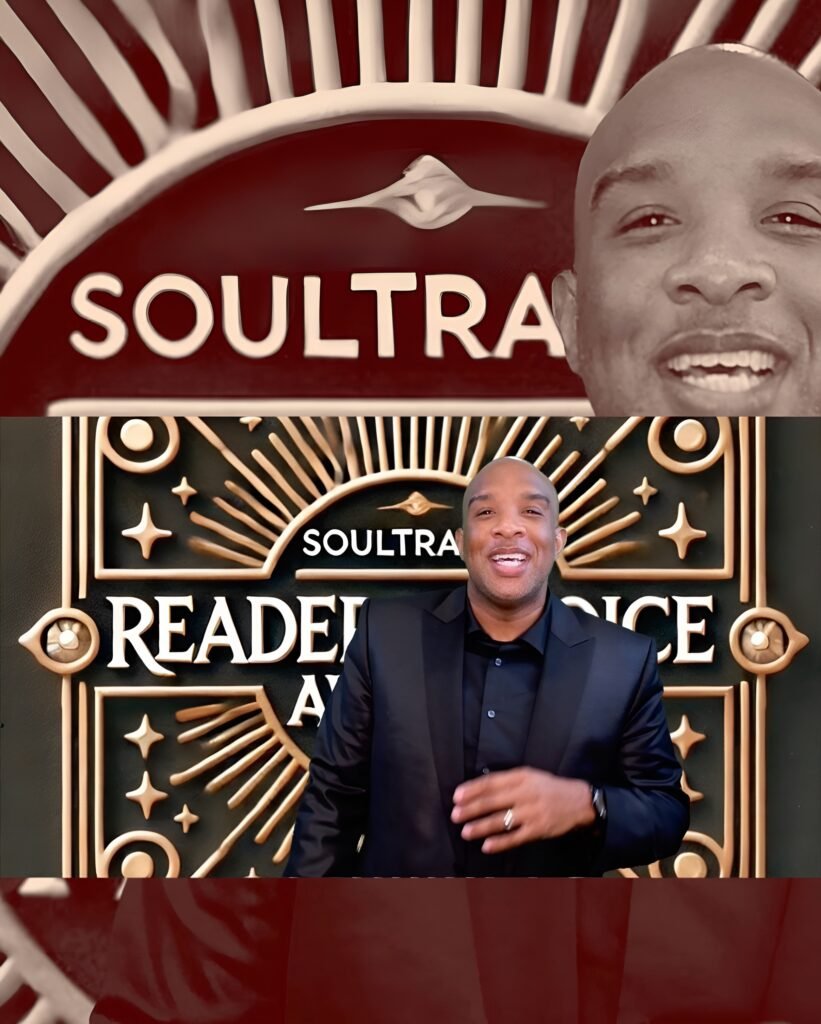 Will Preston celebrating his SoulTracks Readers’ Choice Awards Male Vocalist of the Year nomination